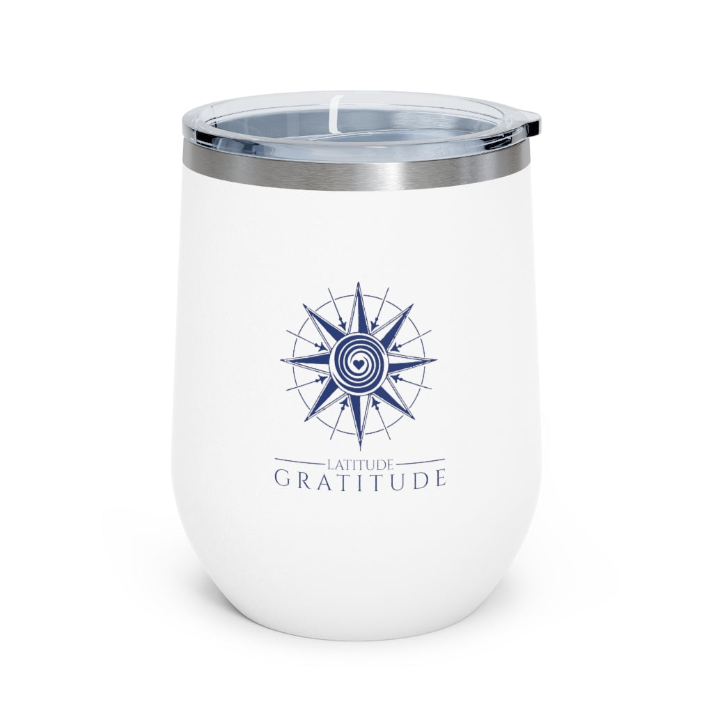 12oz Insulated Latitude Gratitude Wine Tumbler